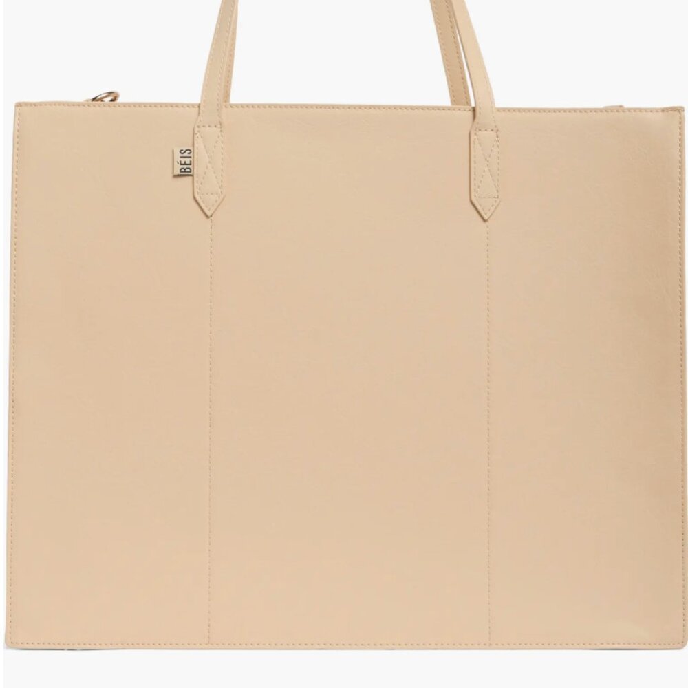 NWT Beis Large Work Tote in Beige